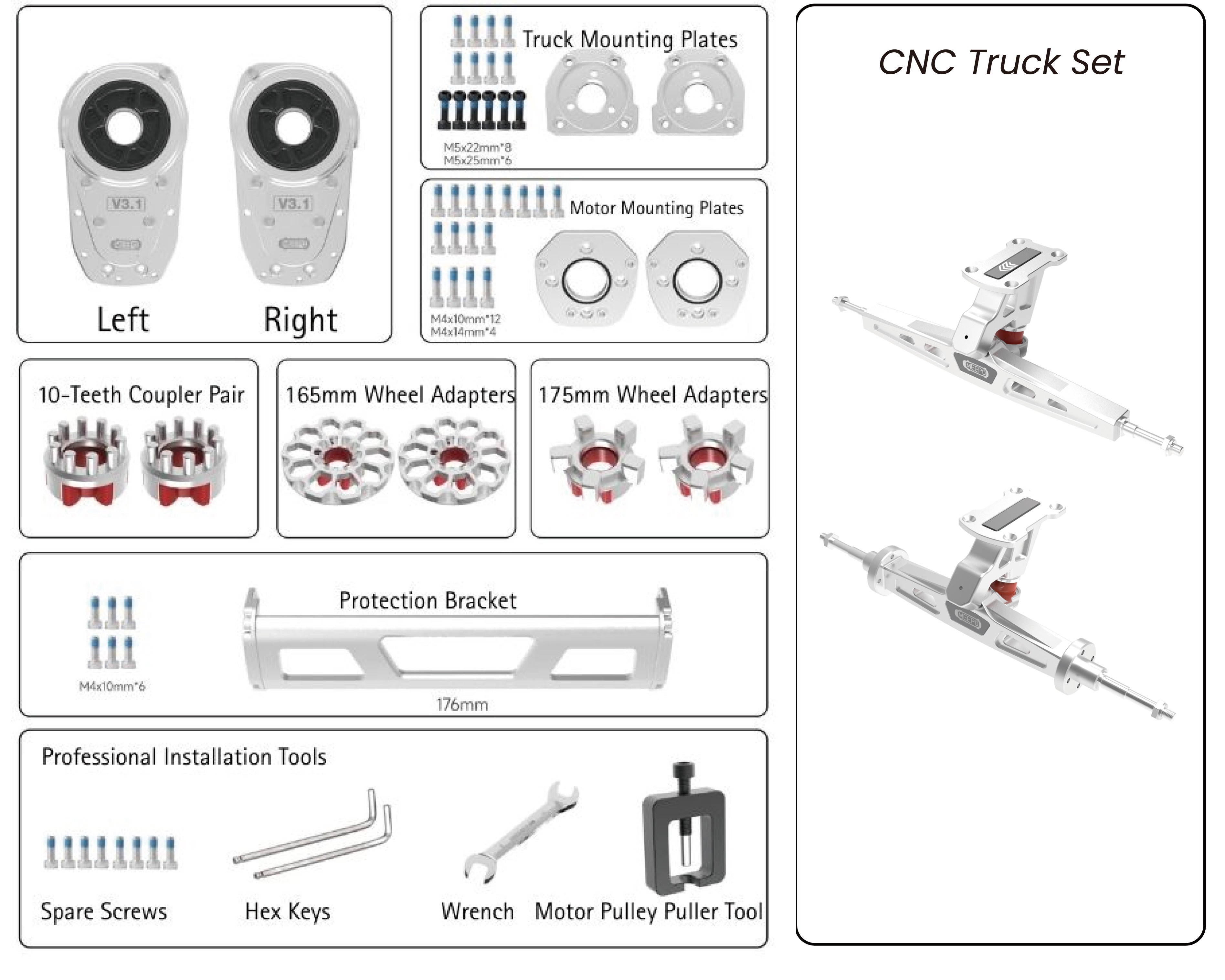 V3.1 Gear Drive Kit for Hurricane Series