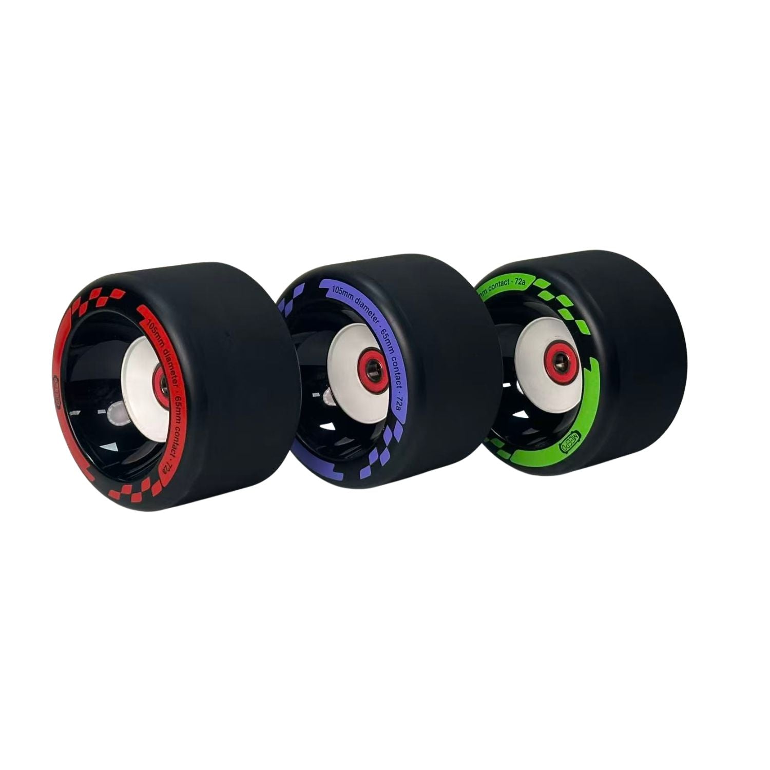 Meepo Cyclone 105s wheels Set - Next-Level Street Wheels with Enhanced Grip and Unmatched Shock Absorption