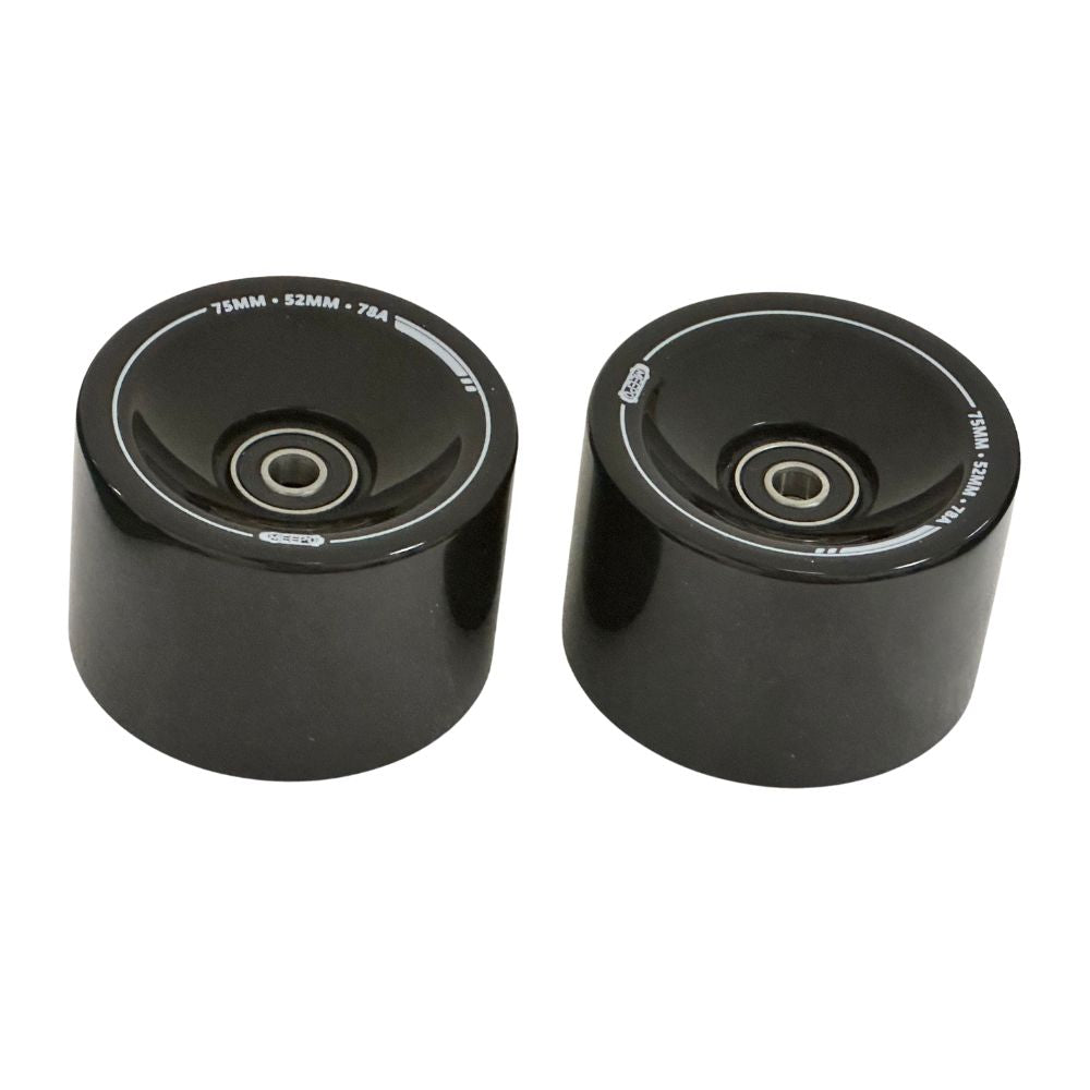 Front Wheels. This product image features a single, circular wheel designed for an electric skateboard