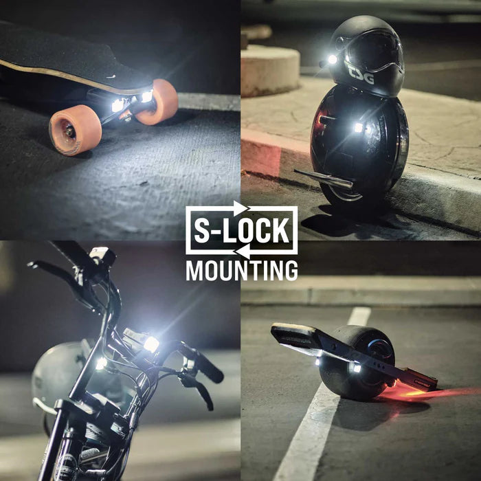 Shredlights SL-300+ Headlights & SL-R1+ Brake Lights Skateboard Bundle