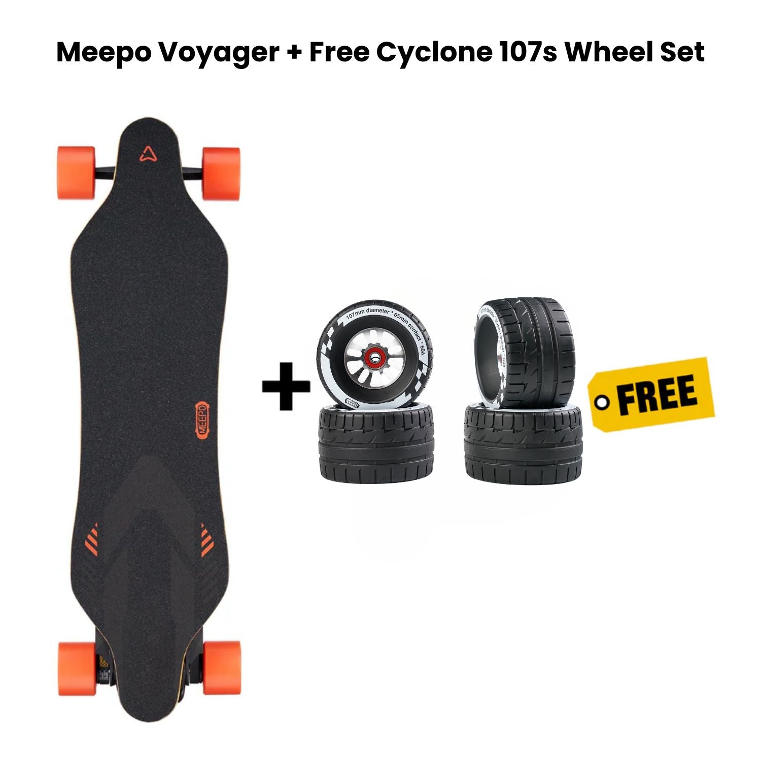 Meepo Voyager + Free Cyclone 107s Wheel Set