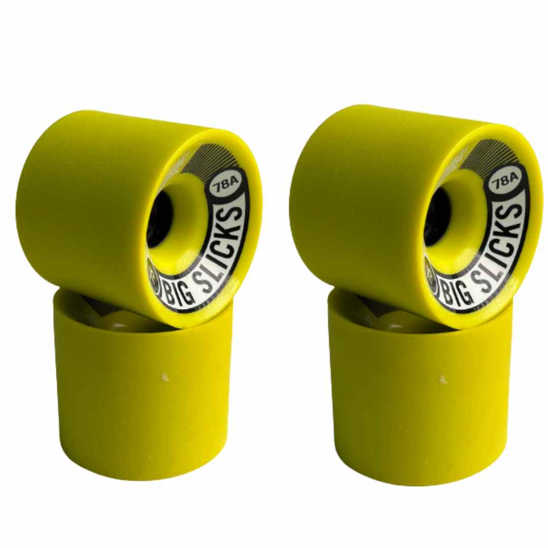 75mm Skateboard wheel set(4pcs)-yellow