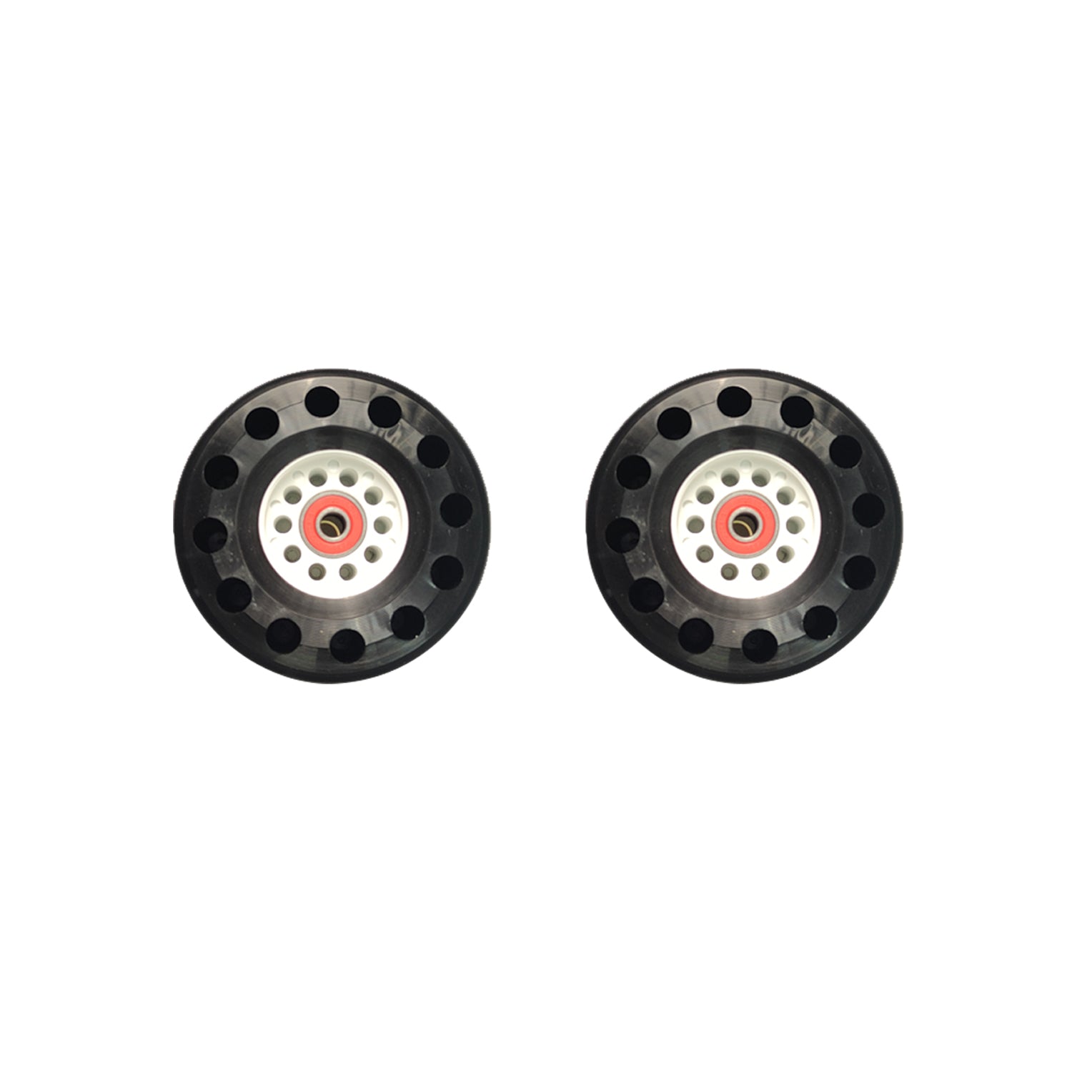 Meepo Cyclone 105s wheels set designed for shock absorption and grip.
