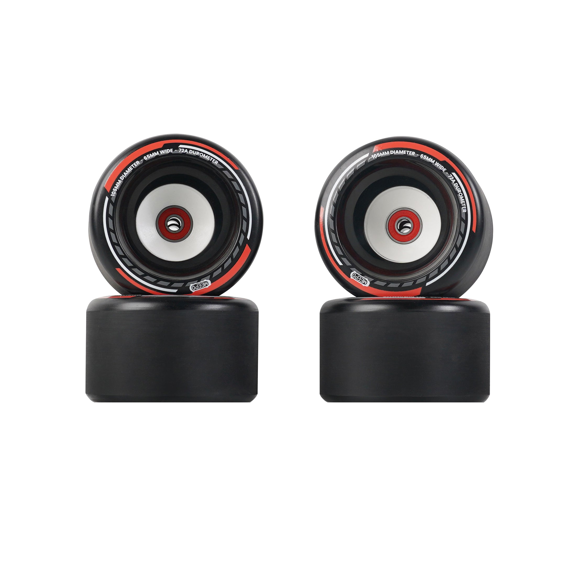 Meepo Cyclone 105s wheels Set - Next-Level Street Wheels with Enhanced Grip and Unmatched Shock Absorption