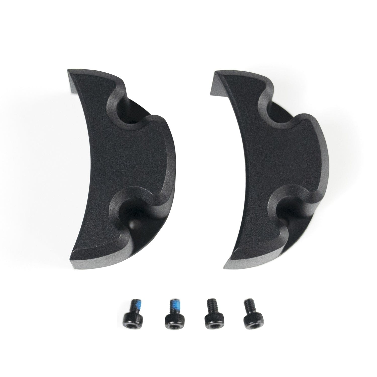 Black electric skateboard motor covers with three installation screws