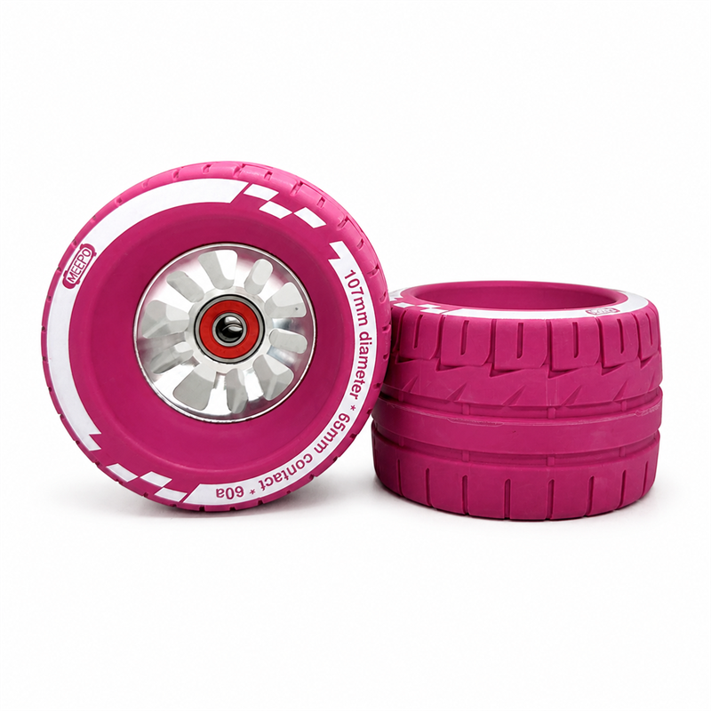 Meepo Cyclone 107s Rubber Wheels – Exclusive 107mm Comfort Grip Upgrade