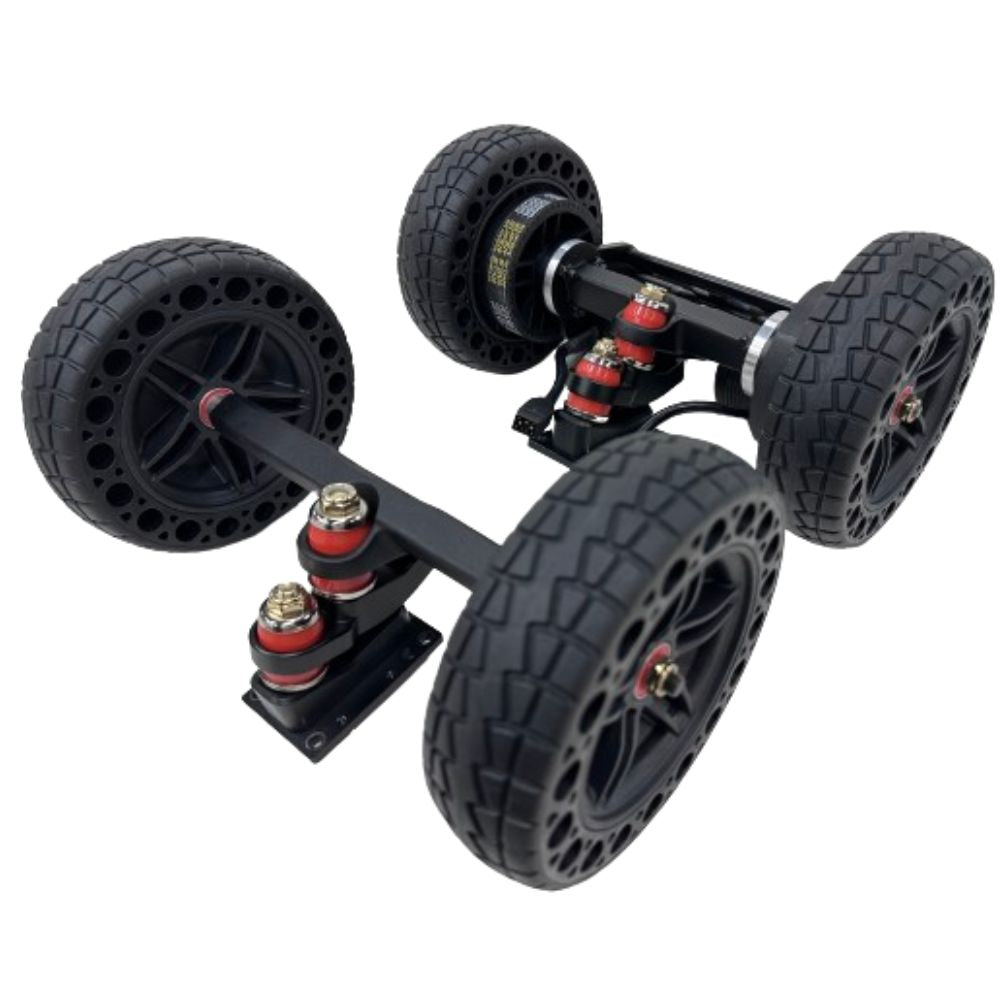 150mm honeycomb wheels for electric skateboards with black rims