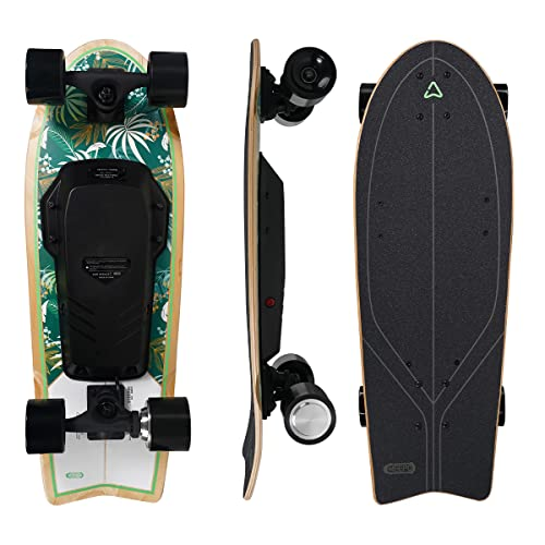 Meepo Q1 electric skateboard showcasing colorful deck design and compact structure.