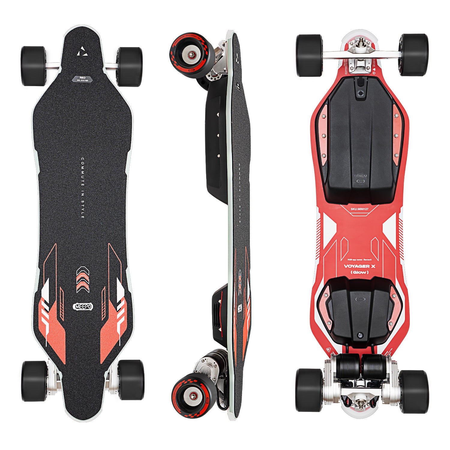 Meepo Voyager X + Free Cyclone 107s Rubber Wheels