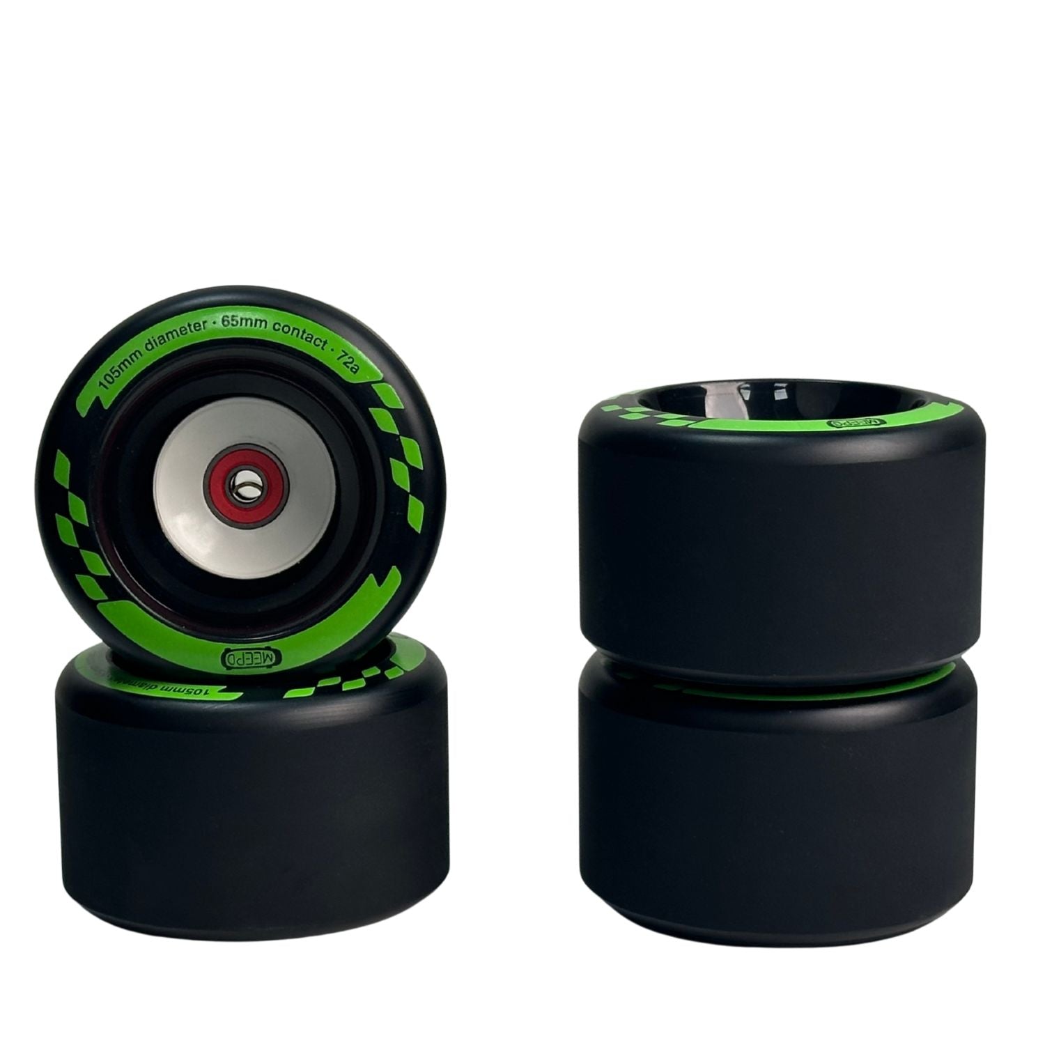 Meepo Cyclone 105s wheels Set - Next-Level Street Wheels with Enhanced Grip and Unmatched Shock Absorption