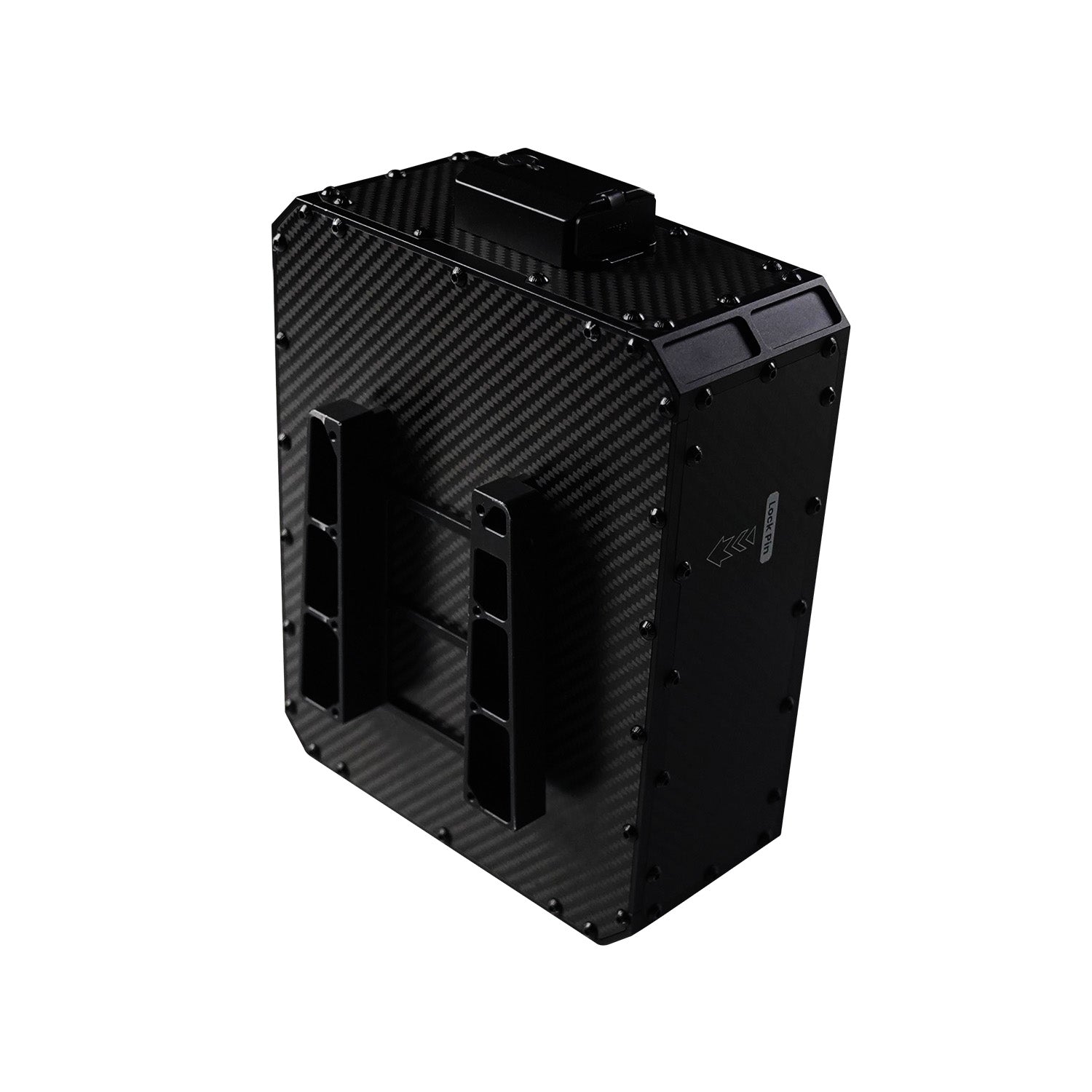 Meepo Surge battery pack with carbon fiber casing and quick-release mechanism