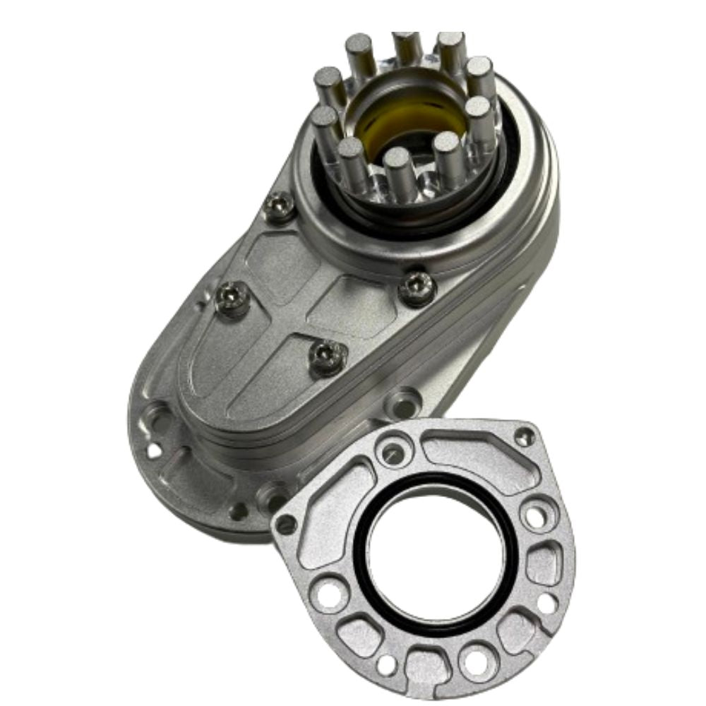 Meepo electric skateboard gearbox with motor assembly for efficient power transmission.