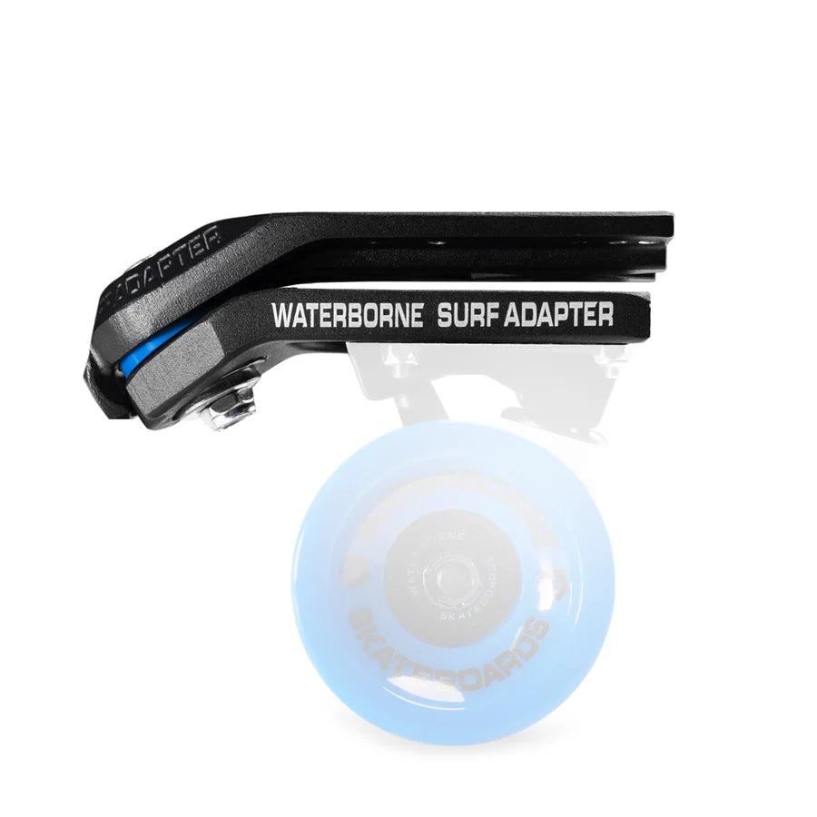 Waterborne Surf Adapter for skateboards with blue wheel detail