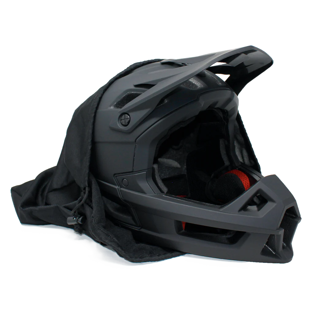 Side view of matte black Predator RS-X helmet showcasing ventilation and padding design.
