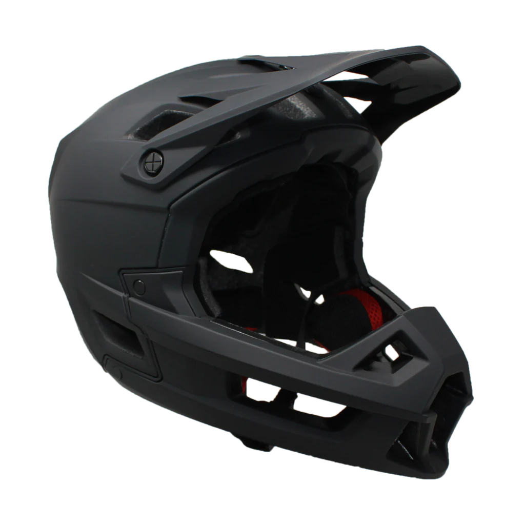 Matte black Predator RS-X helmet side view highlighting design and ventilation.