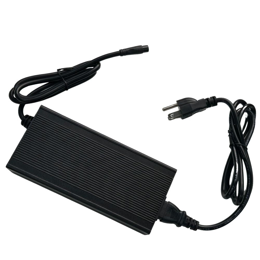 Meepo 50.4V Gan Charger with power cord and compact design