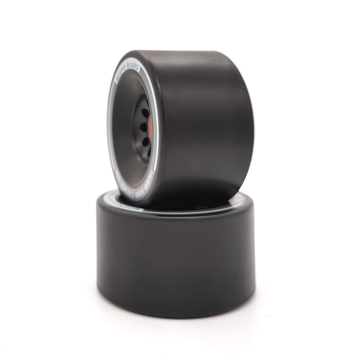 80mm black electric skateboard wheels with 78A hardness