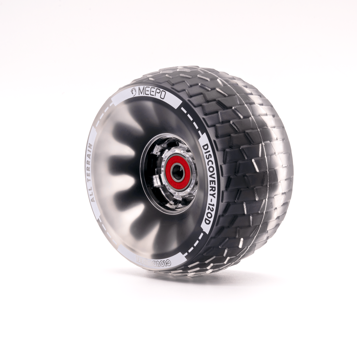 120mm Meepo Discovery wheel with textured tread for enhanced grip