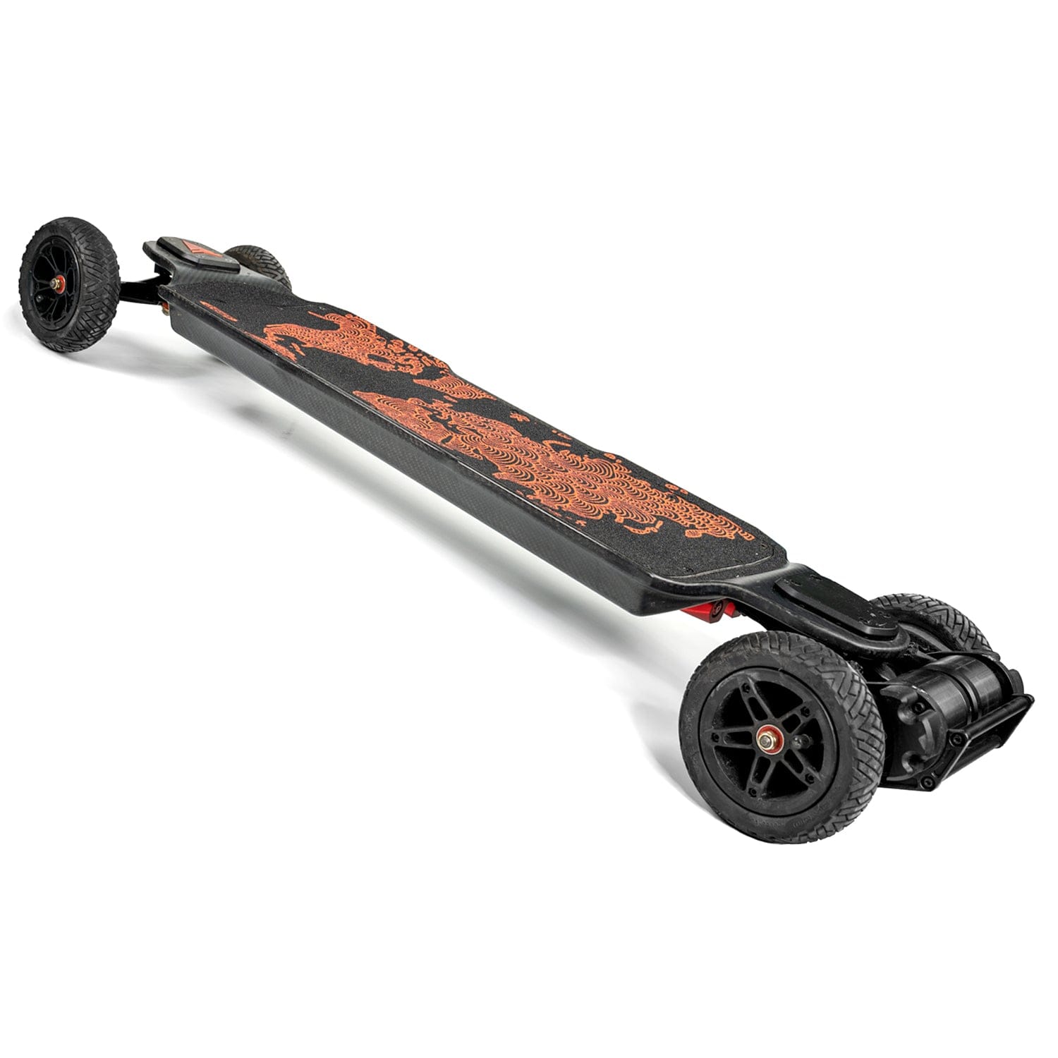 Meepo Hurricane Series skateboard with intricate dragon design grip tape