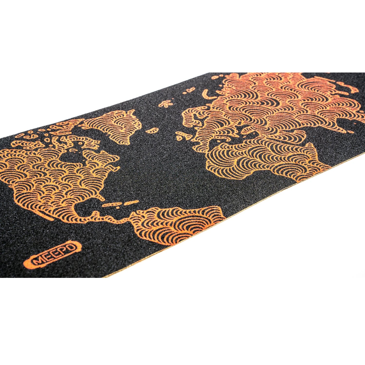 Worldmap grip tape design for Meepo Hurricane Series electric skateboard