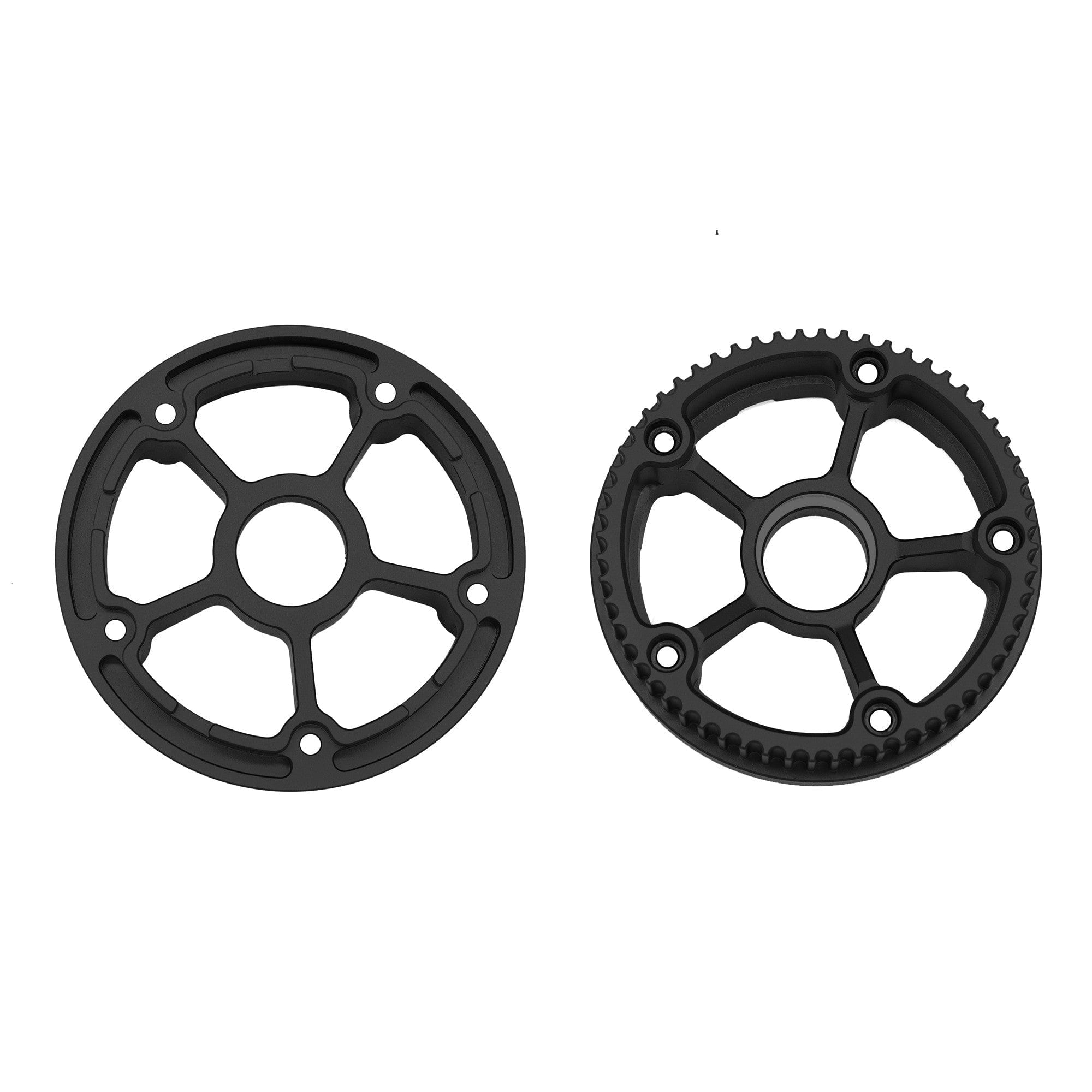 Black wheel pulleys for Meepo skateboards designed for durability and performance.