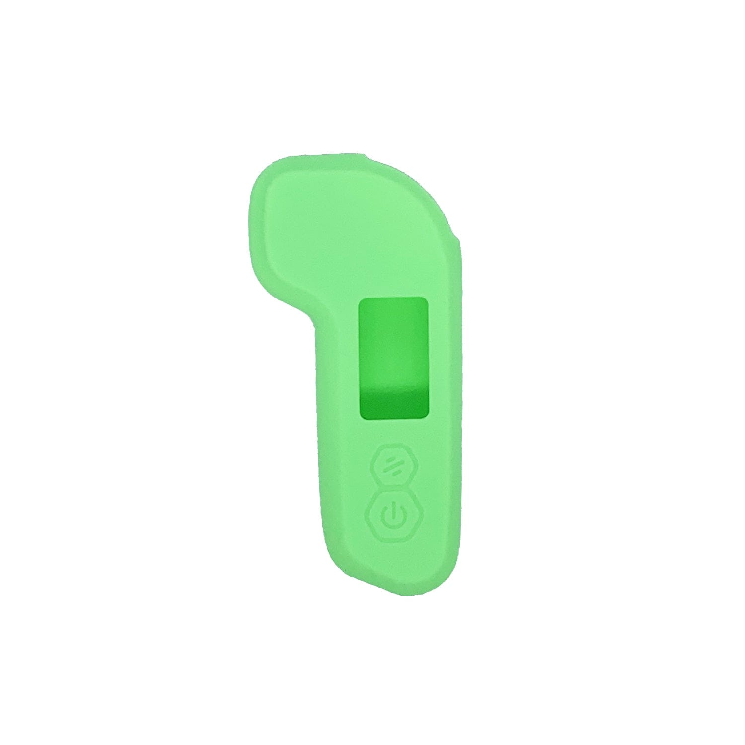 Green silicone case for M4S Remote with button and screen access.