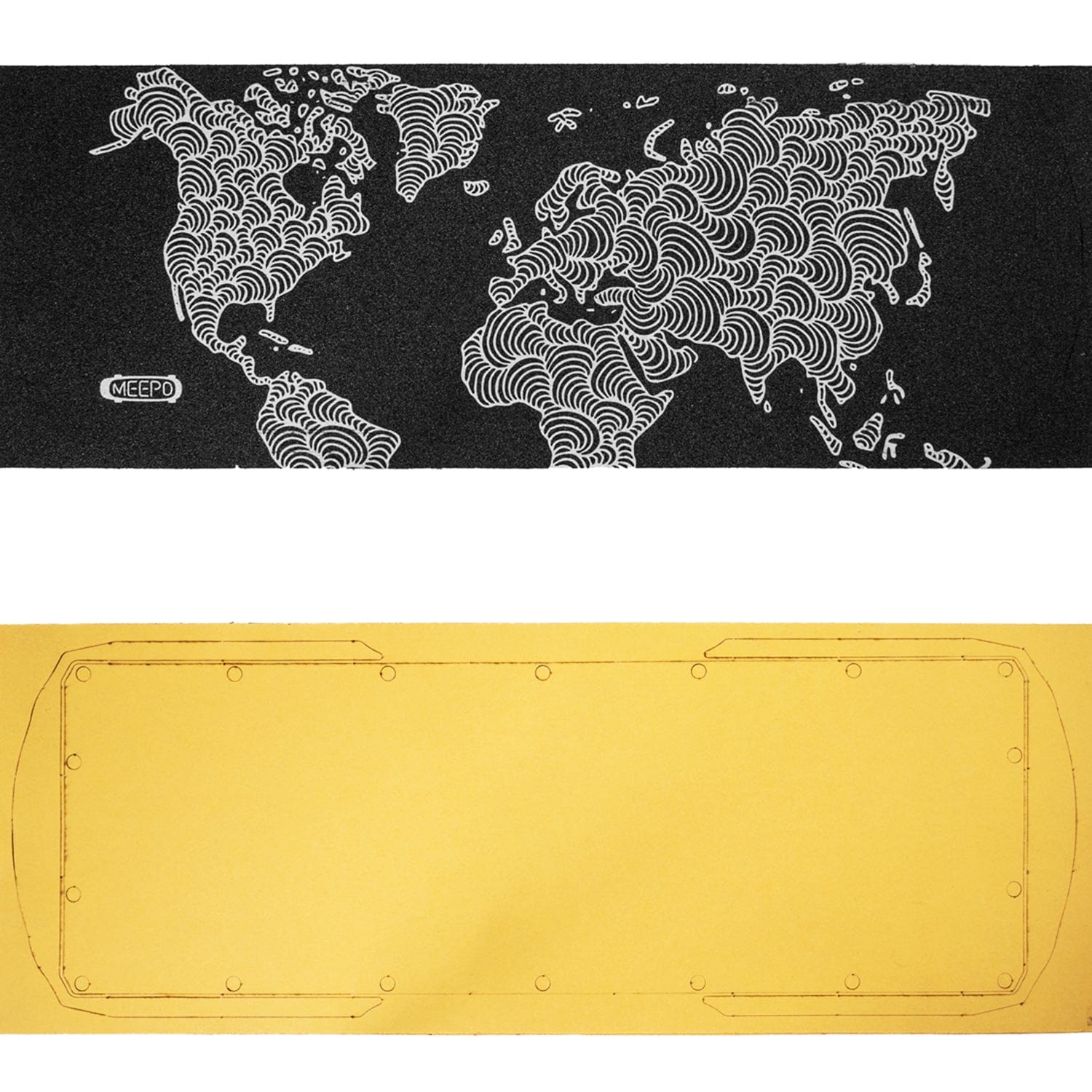 Worldmap design grip tape for Meepo Hurricane Series electric skateboard